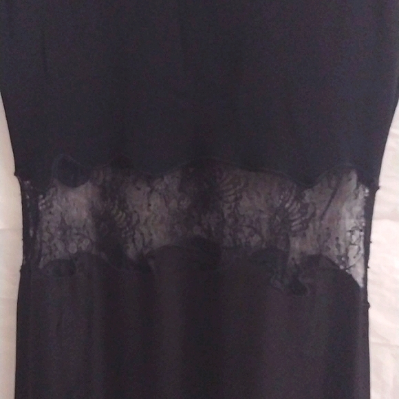 ZARA Sultry Silk Slip Lace Art Deco Flapper Dress NWT - Picture 2 of 13